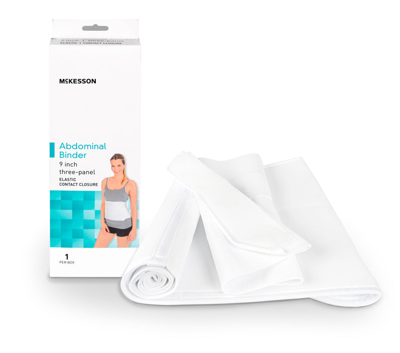 McKesson-155-79-89071 Abdominal Binder Medium / Large Hook and Loop Closure 45 to 62 Inch Waist Circumference 9 Inch Height Adult