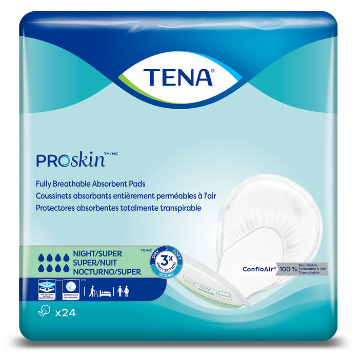 Essity HMS North America Inc-62718 Incontinence Liner TENA ProSkin Night Super 27 Inch Length Heavy Absorbency Dry-Fast Core One Size Fits Most Adult Unisex Disposable
