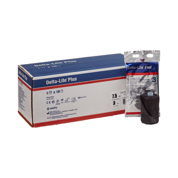 BSN Medical-7345846 Cast Tape Delta-Lite Plus 3 Inch X 12 Foot Fiberglass / Resin Black