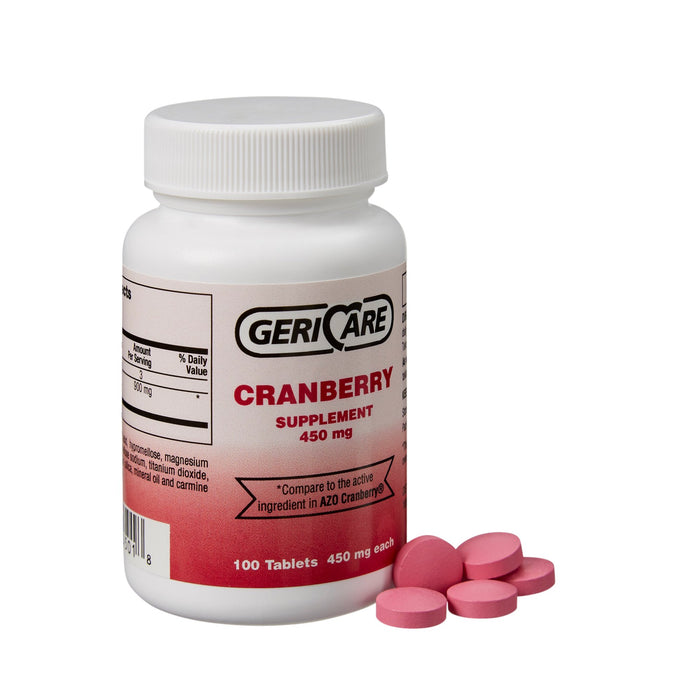 McKesson-845-01 Dietary Supplement Geri-Care Cranberry Extract 450 mg Strength Tablet 100 per Bottle