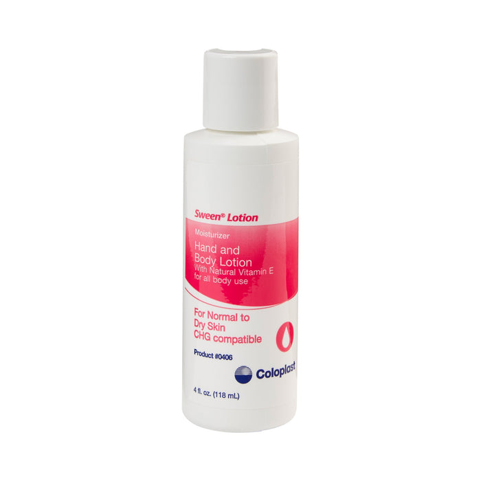 Coloplast-406 Hand and Body Moisturizer Sween Lotion 4 oz. Bottle Scented Lotion CHG Compatible