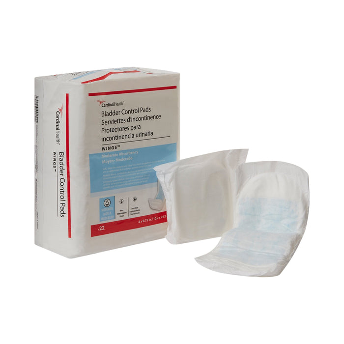 Cardinal-1100B Bladder Control Pad Sure Care 4 X 9-3/4 Inch Moderate Absorbency Polymer Core One Size Fits Most Adult Unisex Disposable