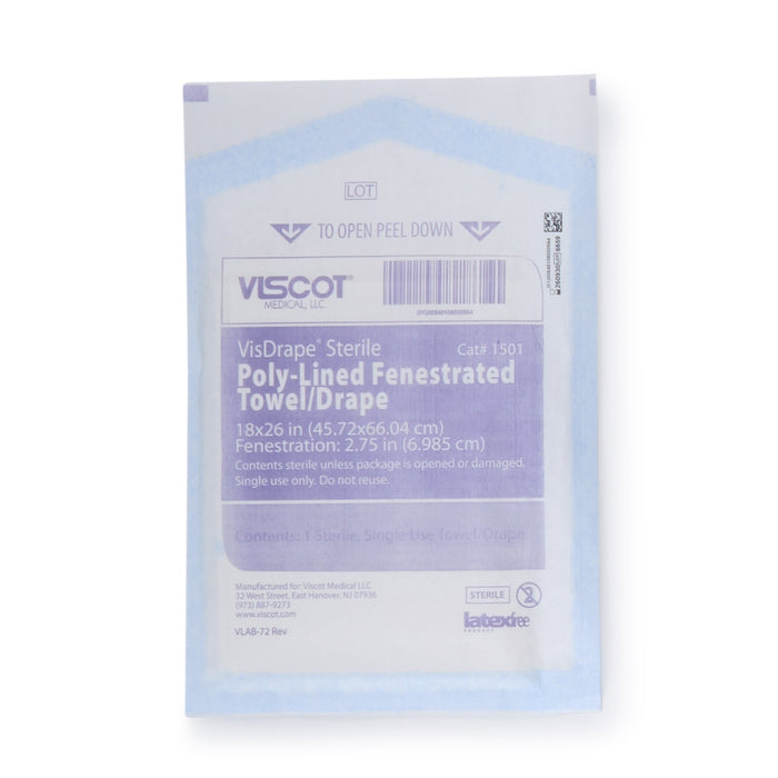 Viscot Industries-1501 Surgical Drape Minor Procedure Drape 18 W X 26 L Inch Sterile