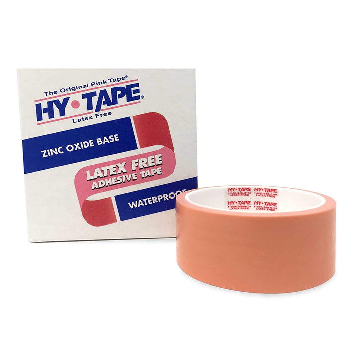 Hy-Tape International-110BLF Medical Tape Hy-Tape Waterproof Zinc Oxide Adhesive 1 Inch X 5 Yard Pink NonSterile
