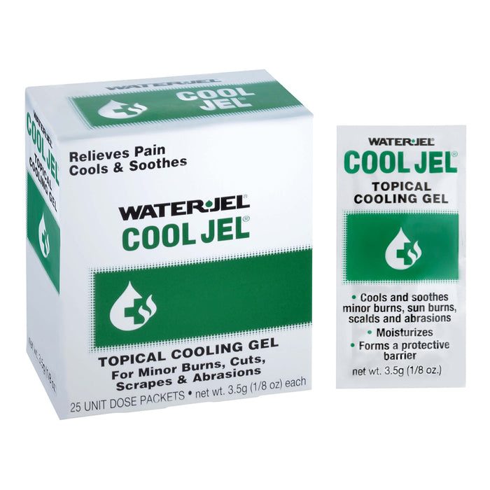 Water Jel-CJ25-600.00.000 Burn Relief Water Jel Cool Jel Topical Gel 3.5 Gram Individual Packet