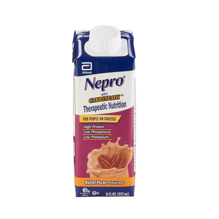 Abbott Nutrition-64798 Oral Supplement / Tube Feeding Formula Nepro with Carbsteady Butter Pecan Flavor Ready to Use 8 oz. Carton
