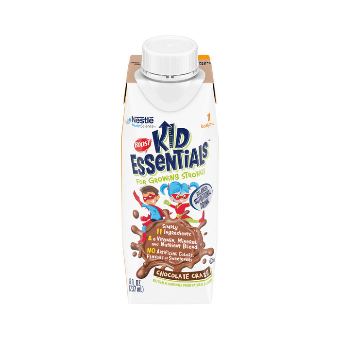 Nestle Healthcare Nutrition-00043900913599 Pediatric Oral Supplement Boost Kid Essentials 1.0 Chocolate Craze Flavor 8 oz. Carton Ready to Use