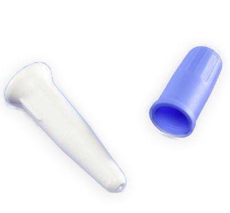 Cardinal-1600- Catheter Plug Curity Sterile, White Plug, Blue Cap, Plastic