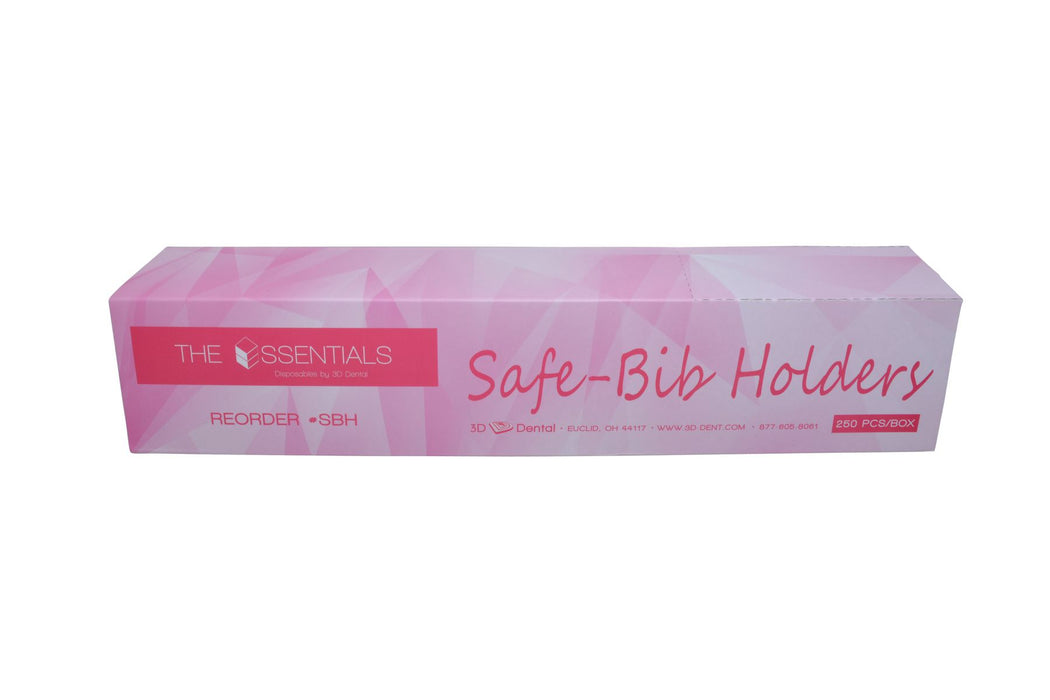 Safe Bib Holders Disposable White Box/250