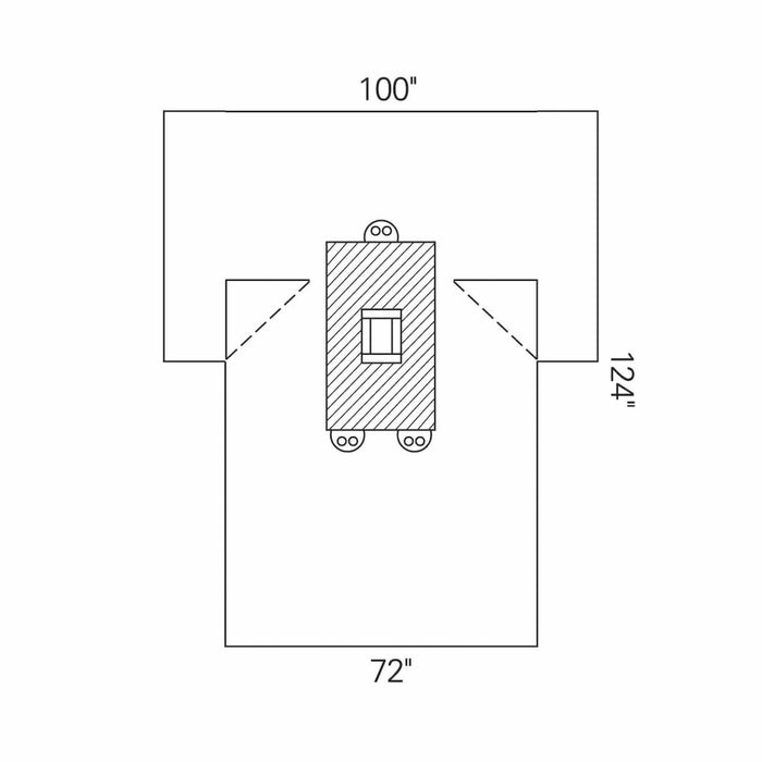 O&M Halyard Inc-89228 Abdominal Drape Laparotomy Drape 100 W X 72 W X 124 L Inch Sterile