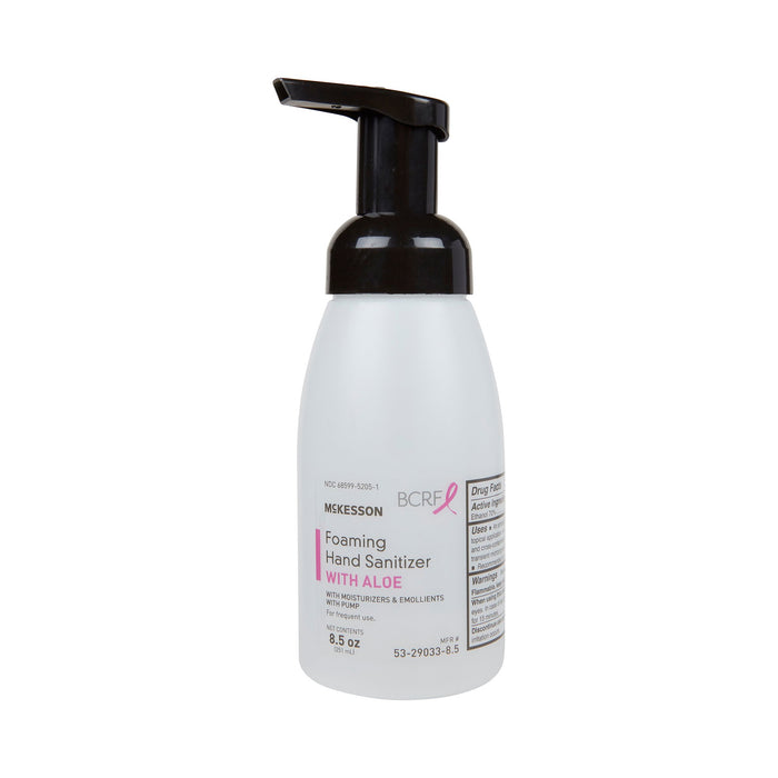 McKesson-53-29033-8.5 Hand Sanitizer with Aloe 8.5 oz. Ethyl Alcohol Foaming Pump Bottle