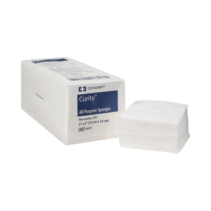 Cardinal-9023 Nonwoven Sponge Curity Polyester / Rayon 4-Ply 3 X 3 Inch Square NonSterile