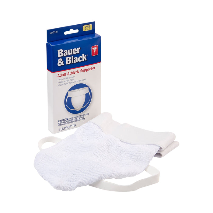 3M-202636 Athletic Supporter Bauer & Black Large White