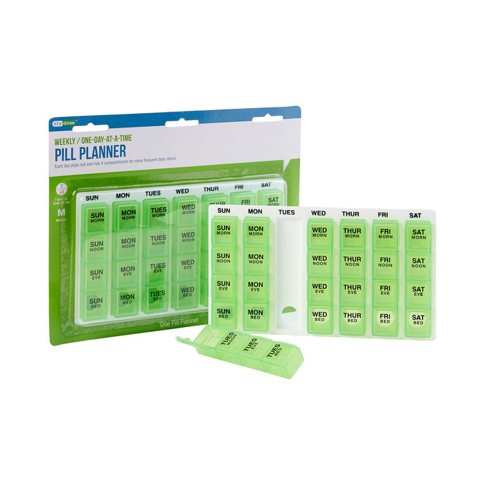 Apothecary Products-02571567124 Pill Organizer One-Day-At-A-Time Medium 7 Day 4 Dose