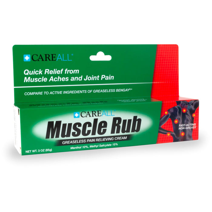 New World Imports-MUS3 Topical Pain Relief CareAll 10% - 15% Strength Menthol / Methyl Salicylate Ointment 3 oz.