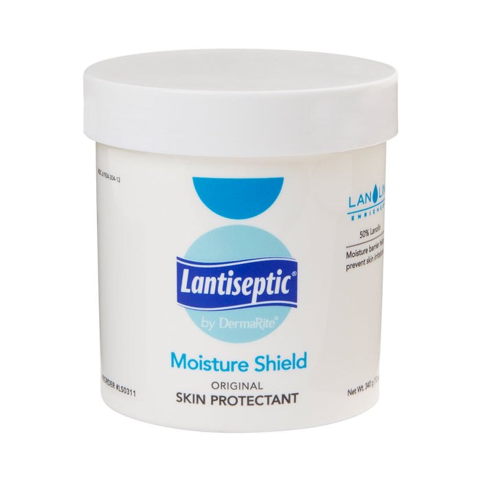 DermaRite Industries-LS0311 Skin Protectant Lantiseptic Moisture Shield 12 oz. Jar Lanolin Scent Ointment
