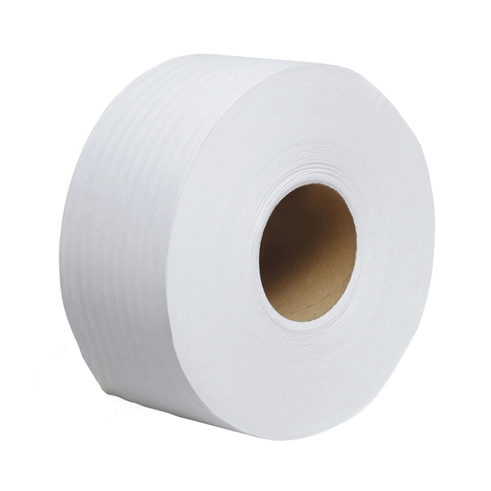 Kimberly Clark-67805 Toilet Tissue Scott Essential 100% Recycled Fiber JRT White 2-Ply Jumbo Size Cored Roll Continuous Sheet 3-11/20 Inch X 1000 Foot