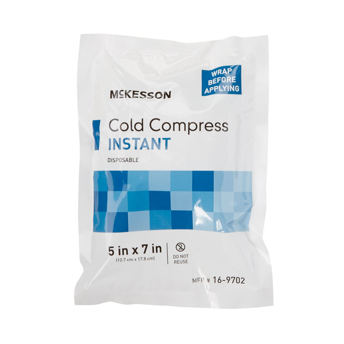 McKesson-16-9702 Instant Cold Pack General Purpose 5 X 7 Inch Plastic / Ammonium Nitrate / Water Disposable
