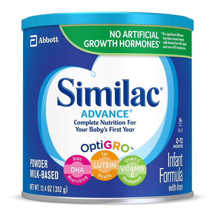 Abbott Nutrition-55957 Infant Formula Similac Advance 20 12.4 oz. Can Powder