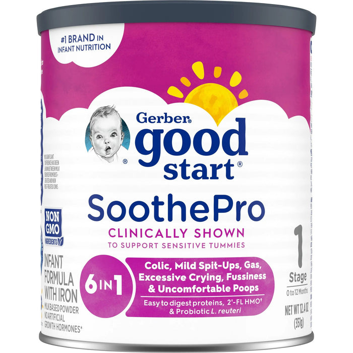 Nestle Healthcare Nutrition-5000062401 Infant Formula Gerber Good Start SoothePro 12.4 oz. Can Powder