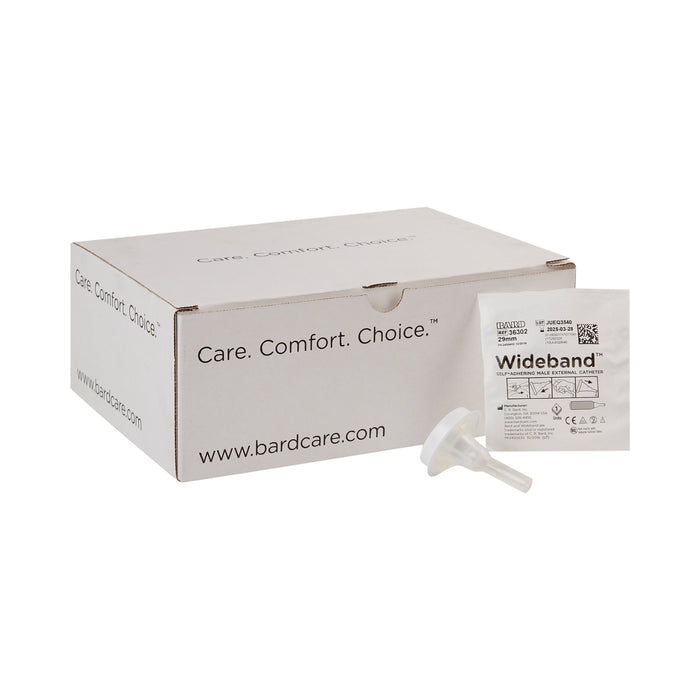Bard-36302 Male External Catheter Wide Band Self-Adhesive Band Silicone Medium