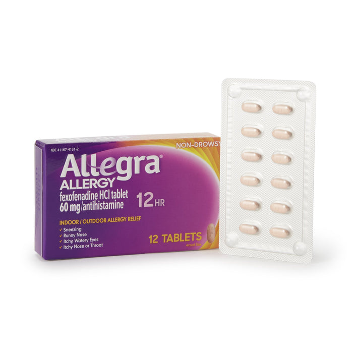 Chattem Inc-41167413102 Allergy Relief Allegra 60 mg Strength Tablet 12 per Box