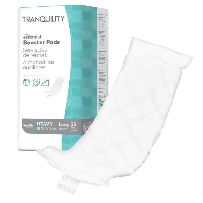 Principle Business Enterprises-2762 Incontinence Booster Pad Tranquility Essential 4-1/4 X 15 Inch Heavy Absorbency Superabsorbant Core Long Adult Unisex Disposable