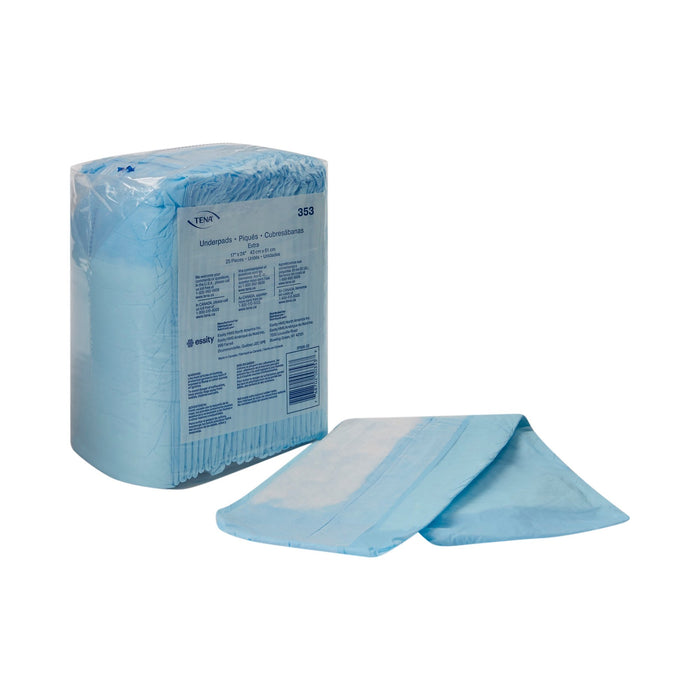 Essity HMS North America Inc-353 Underpad TENA Extra 17 X 24 Inch Disposable Polymer Light Absorbency