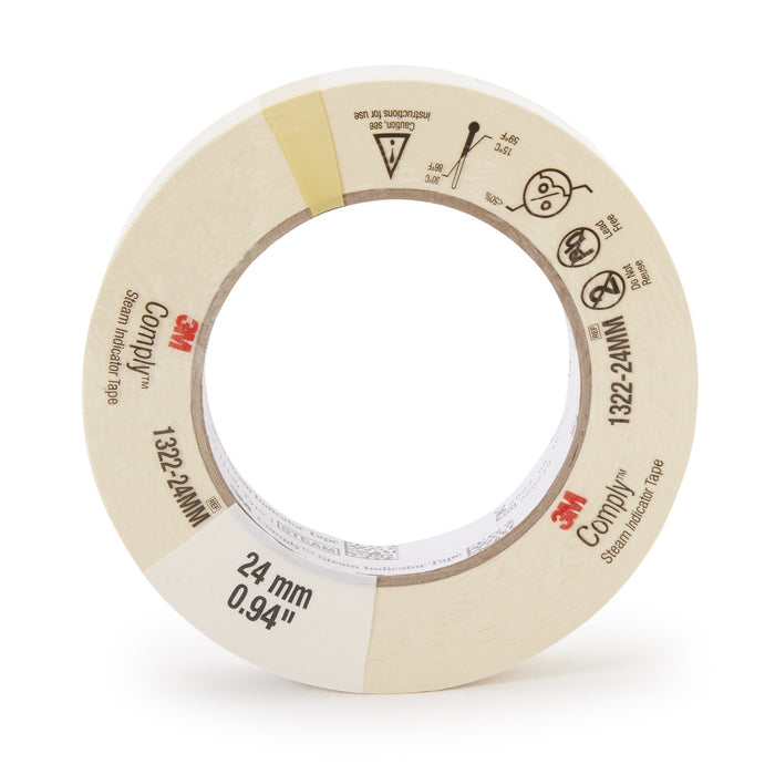 3M-1322-24MM Steam Indicator Tape 3M Comply 1 Inch X 60 Yard Steam