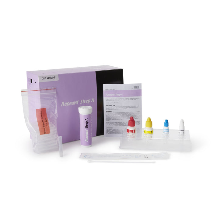 Abbott Rapid Dx North America LLC-4580295008 Rapid Test Kit Acceava Infectious Disease Immunoassay Strep A Test Throat Swab Sample 50 Tests CLIA Waived