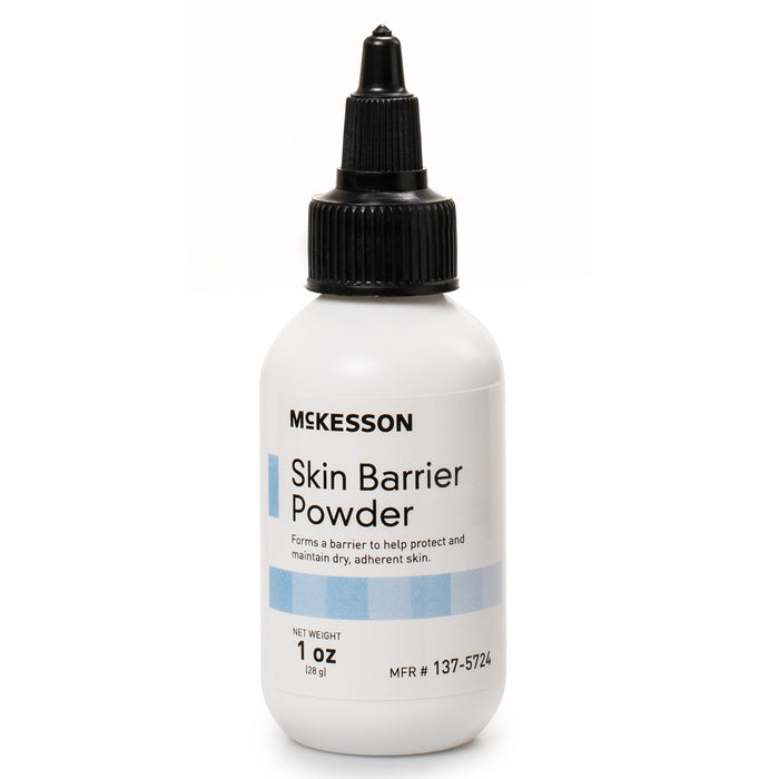 McKesson-137-5724 Ostomy Barrier Powder 1 oz. Puff Bottle, Protective Skin Barrier