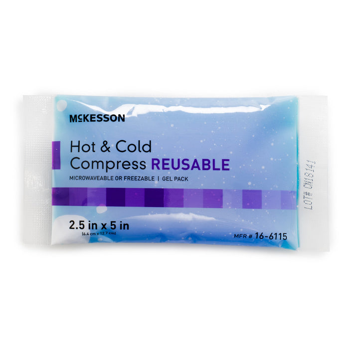 McKesson-16-6115 Hot / Cold Pack General Purpose X-Small 2-1/2 X 5 Inch Gel Reusable
