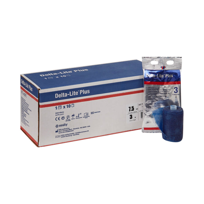 BSN Medical-7345821 Cast Tape Delta-Lite Plus 3 Inch X 12 Foot Fiberglass / Resin Deep Blue