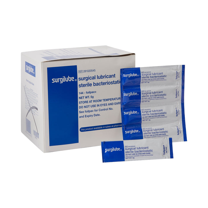 HR Pharmaceuticals-281020545 Lubricating Jelly - Carbomer free Surgilube 5 Gram Individual Packet Sterile