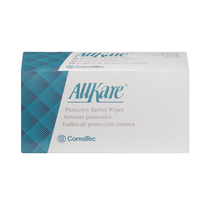 ConvaTec-037439 Skin Barrier Wipe AllKare 50% Strength n-Butyl /Isobutyl Methacrylate Copolymer / Isopropyl Alcohol Individual Packet NonSterile
