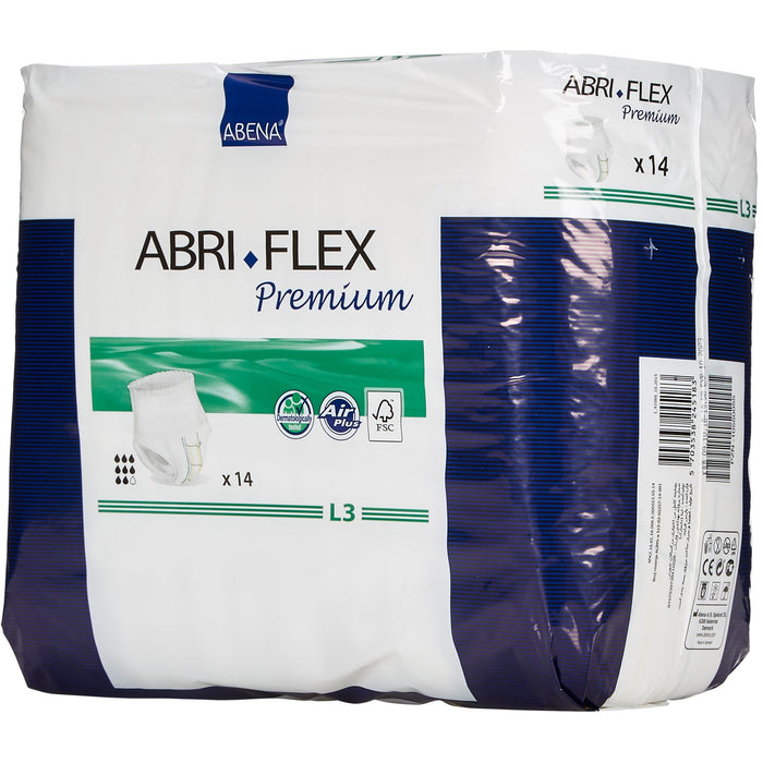 Abena North America-41088 Unisex Adult Absorbent Underwear Abri-Flex Premium L3 Pull On with Tear Away Seams Large Disposable Heavy Absorbency