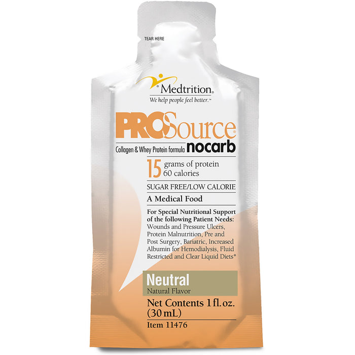 Medtrition/National Nutrition-11476 Protein Supplement ProSource NoCarb Unflavored 1 oz. Bottle Concentrate