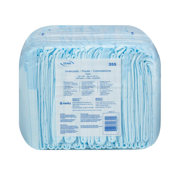 Essity HMS North America Inc-355 Underpad TENA Extra 23 X 36 Inch Disposable Polymer Light Absorbency
