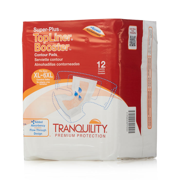 Principle Business Enterprises-3097 Incontinence Booster Pad Tranquility Top Liner Contour 14 X 32 Inch Heavy Absorbency Superabsorbant Core One Size Fits Most Adult Unisex Disposable