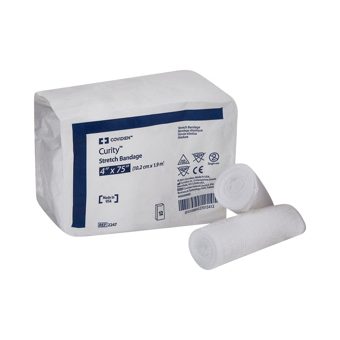 Cardinal-2247 Conforming Bandage Curity Cotton / Polyester 1-Ply 4 X 75 Inch Roll Shape NonSterile