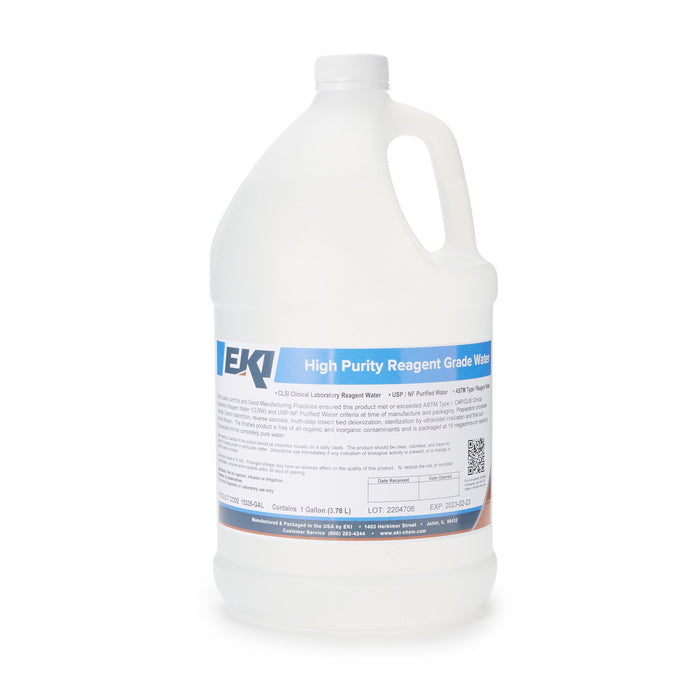EK Industries Inc-15335-GAL Chemistry Reagent Deionized Water Reagent Grade / ASTM Type I 100% 1 gal.