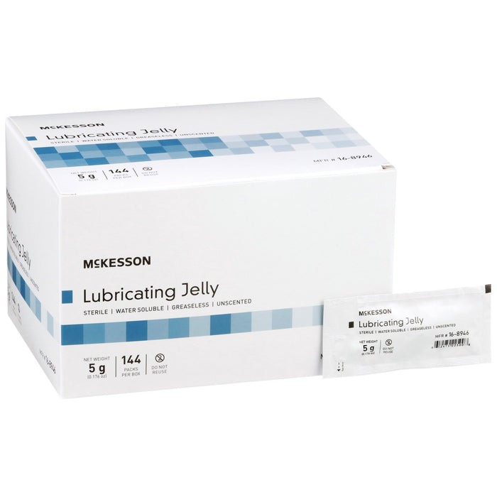 McKesson-16-8946 Lubricating Jelly 5 Gram Individual Packet Sterile