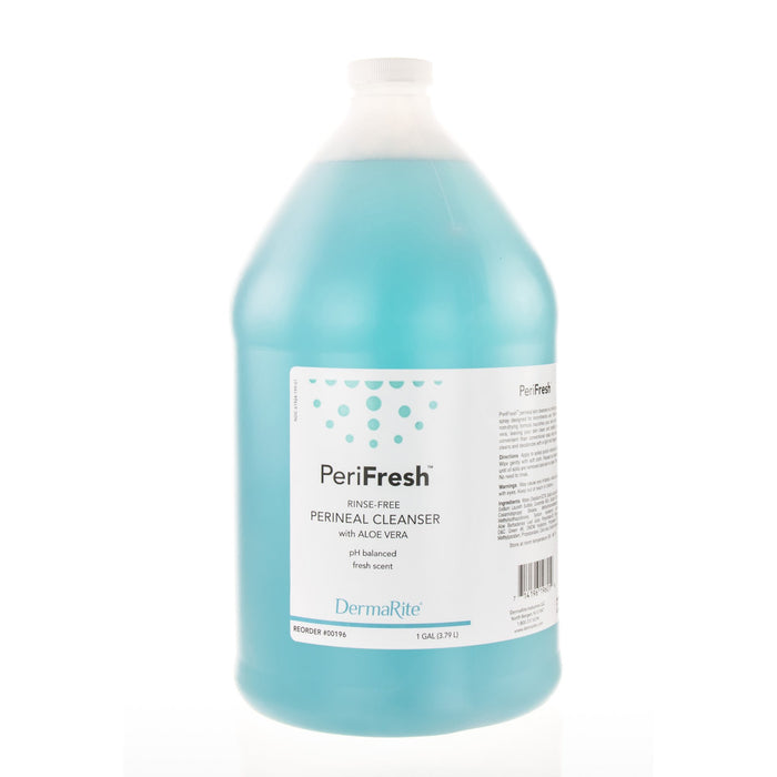 DermaRite Industries-00196 Rinse-Free Perineal Wash PeriFresh Liquid 1 gal. Jug Scented