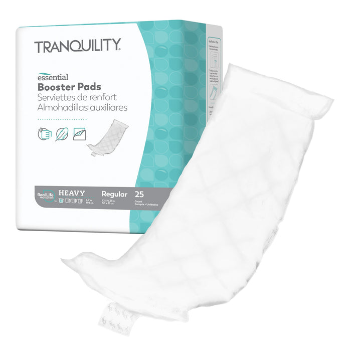 Principle Business Enterprises-2760 Incontinence Booster Pad Tranquility Essential 4-1/4 X 12 Inch Heavy Absorbency Superabsorbant Core Regular Adult Unisex Disposable