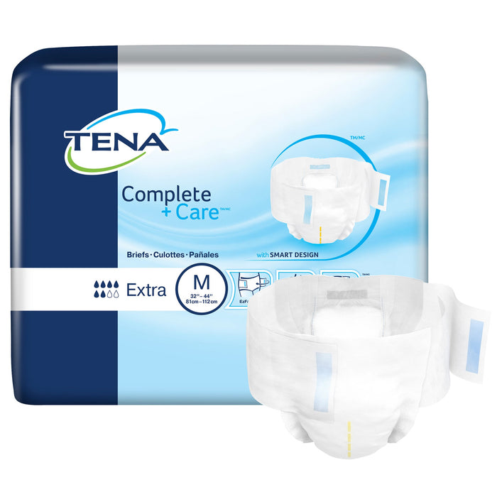 Essity HMS North America Inc-69960 Unisex Adult Incontinence Brief TENA Complete + Care Extra Medium Disposable Moderate Absorbency