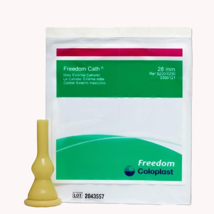 Coloplast-8200 Male External Catheter Freedom Cath Self-Adhesive Latex Medium