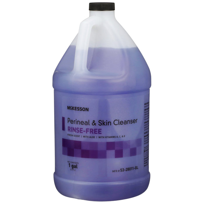 McKesson-53-28011-GL Rinse-Free Perineal Wash Liquid 1 gal. Jug Fresh Scent