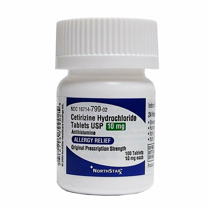 NorthStar Rx-16714079902 NorthStar Cetirizine HCl 10 mg Tablet Bottle 100 Tablets