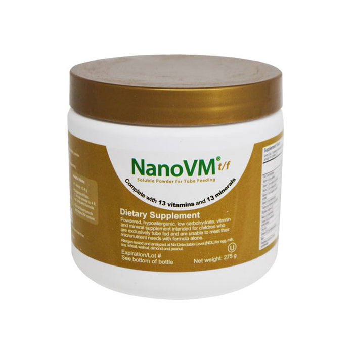 Solace Nutrition-1190 Pediatric Tube Feeding Formula NanoVM tf Unflavored 275 Gram Jar Powder
