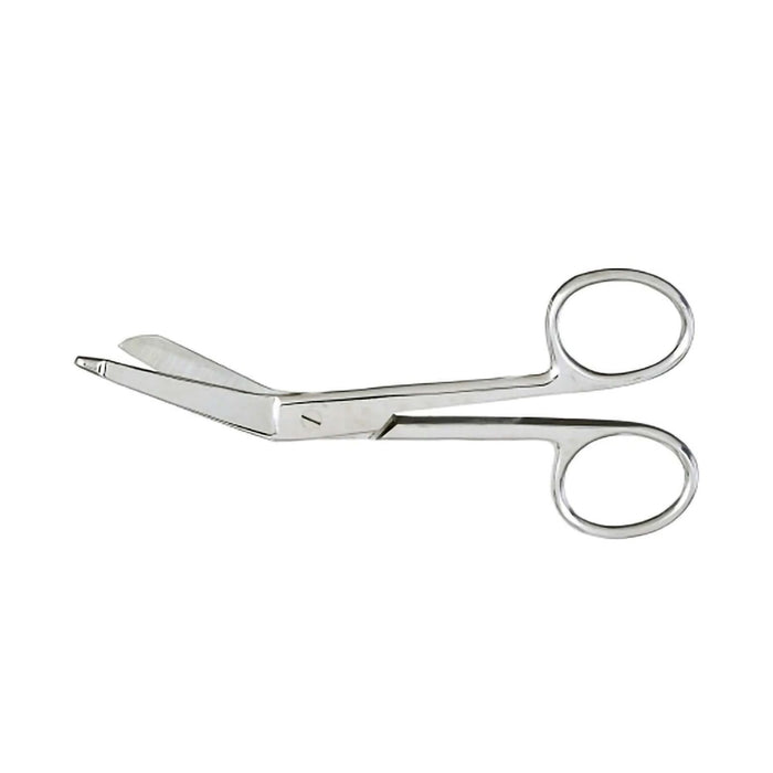 Techline / Perfect International-T-190 Bandage Scissors Lister 5-1/2 Inch Length Finger Ring Handle Angled Sharp Tip / Sharp Tip
